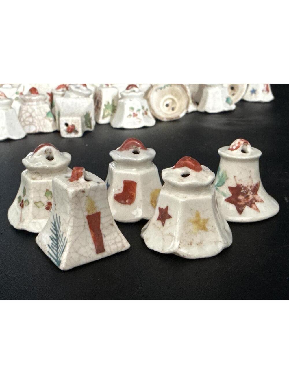 (5) ornament mini-bells for tree or garland